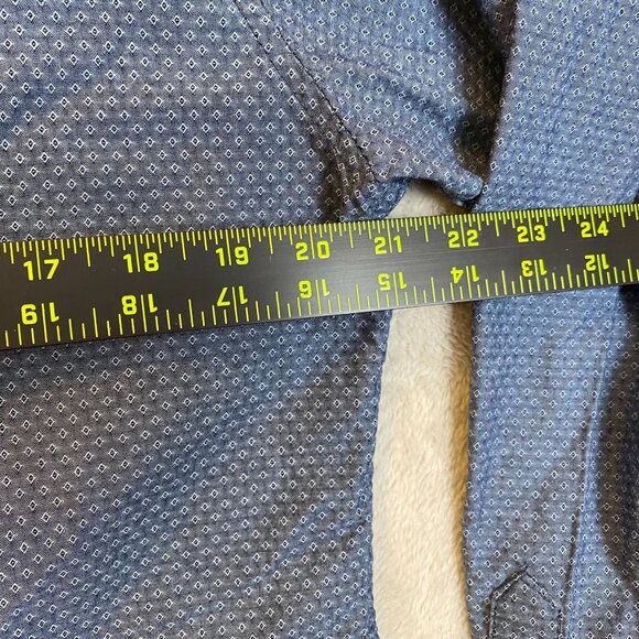 Rugby University Mens Blue Button-Up Mens Shirt Large Cotton Polyester - Picture 6 of 8